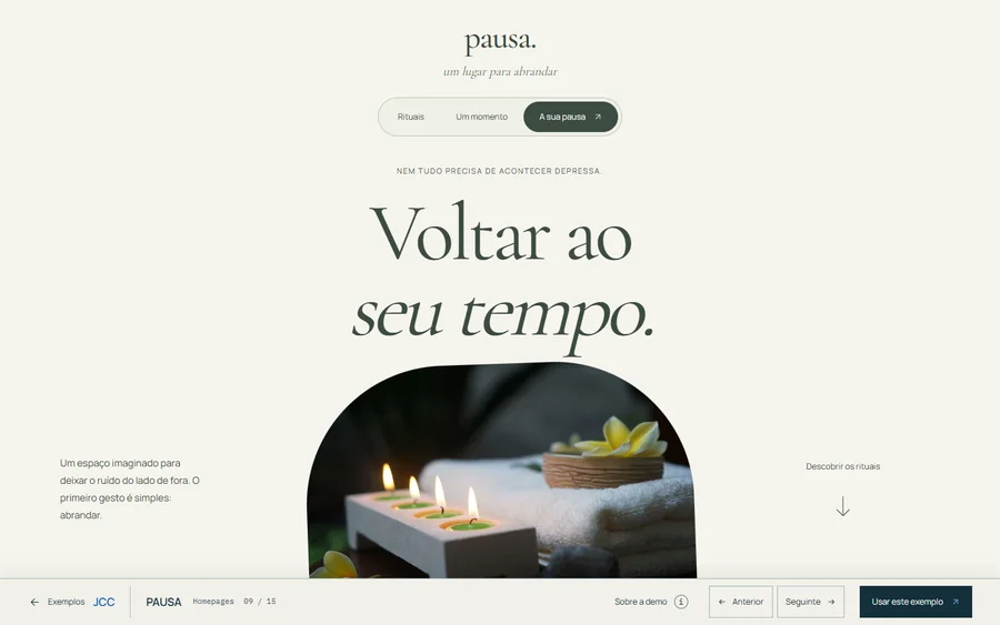 Actual desktop capture of PAUSA