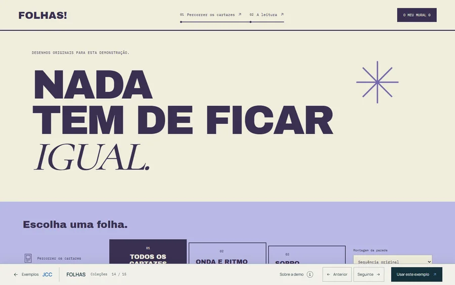Actual desktop capture of FOLHAS