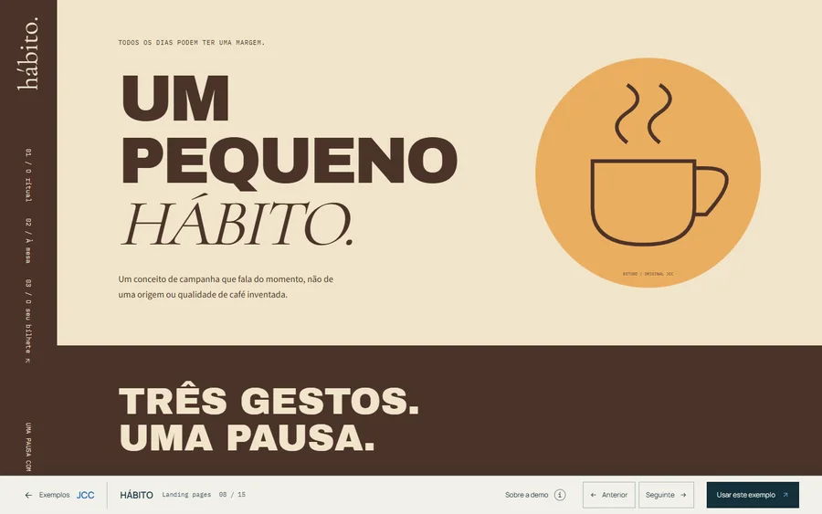 Actual desktop capture of HÁBITO